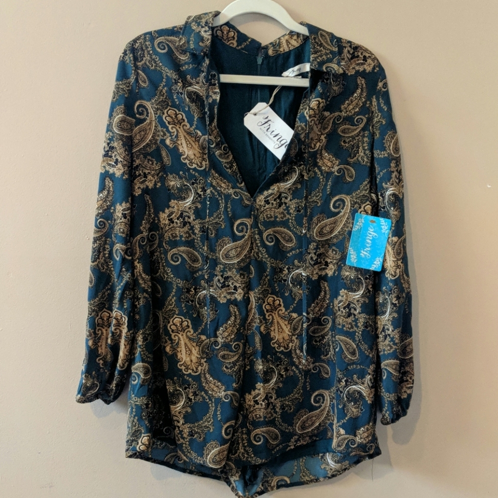 Fringe Romper NWT!